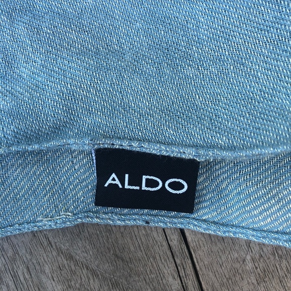 Aldo Blue Striped Scarf - Picture 2 of 4